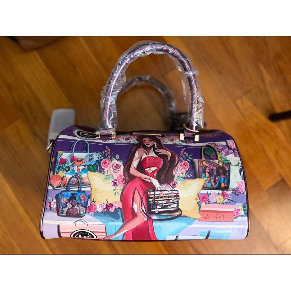 60 La Philipe Bold Beauty Vitiligo Satchel - NWT